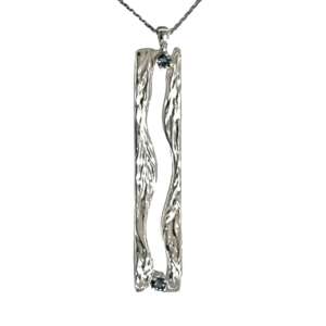 Pendente in Argento 925 con topazio london