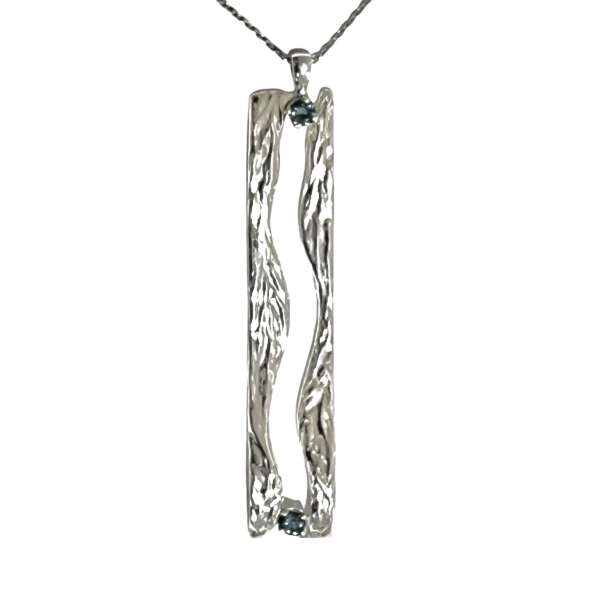 Pendente in Argento 925 con topazio london